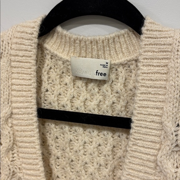 Wilfred Adley Cream Cable Knit Cardigan sweater - Picture 3 of 8